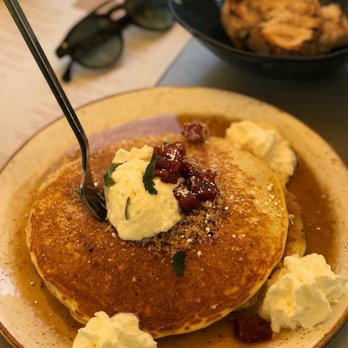 B Bistro + Bakery - Pastelito pancakes, melt in your mouth amazing. - Bakeries Near Me - Miami, Florida