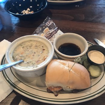 Lucky's 13 Pub - Half French dip and Turkey wild rice. - Gastropubs Near Me - Fargo, North Dakota