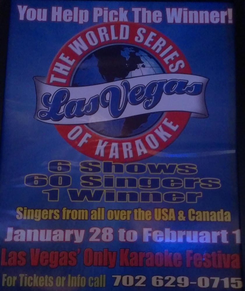 THE WORLD SERIES OF KARAOKE Updated June 2024 275 E Flamingo Rd