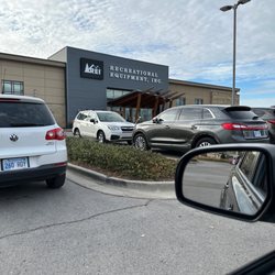 REI - The front-end view from my car...