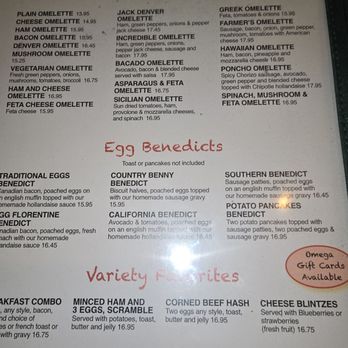 Omega Restaurant - Menu - American Near Me - Downers Grove, Illinois