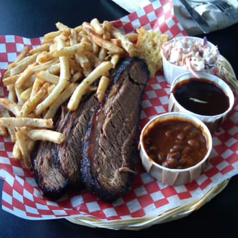 Memphis Blues - Beef brisket meal with fries and pit beans - Barbeque Near Me - Vancouver, British Columbia