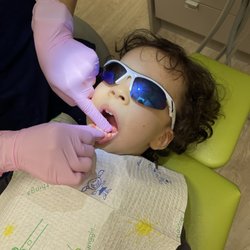 Kinderee Family Dentistry - Favorite TV show on the ceiling !