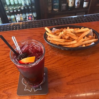 Dunning Pour House - Berry Sangria And Fries - Bars Near Me - Chicago, Illinois