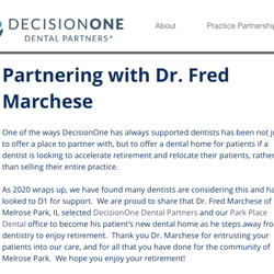 Fred J Marchese, DDS - He's Retired!