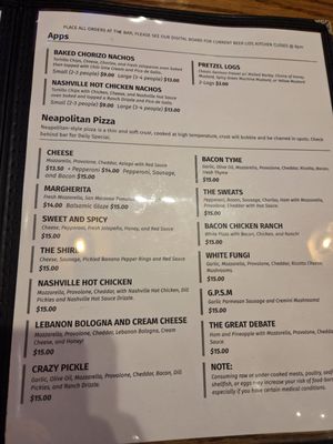 Menu photo 1 Boneshire Brew Works Harrisburg, PA Menu photo 1 Boneshire Brew Works Harrisburg, PA