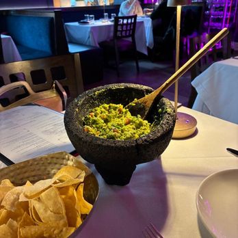 Rosa Mexicano - Guacamole is prepared with the level of heat you're comfortable with. "Medium" was indeed medium, - Mexican Near Me - New York, New York Rosa Mexicano - Guacamole is prepared with the level of heat you're comfortable with. "Medium" was indeed medium, - Mexican Near Me - New York, New York