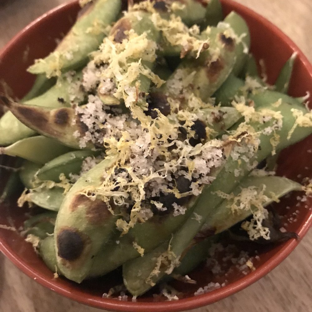 Sushi Lab Rooftop - Charred Edamame - Japanese Near Me - New York, New York Sushi Lab Rooftop - Charred Edamame - Japanese Near Me - New York, New York