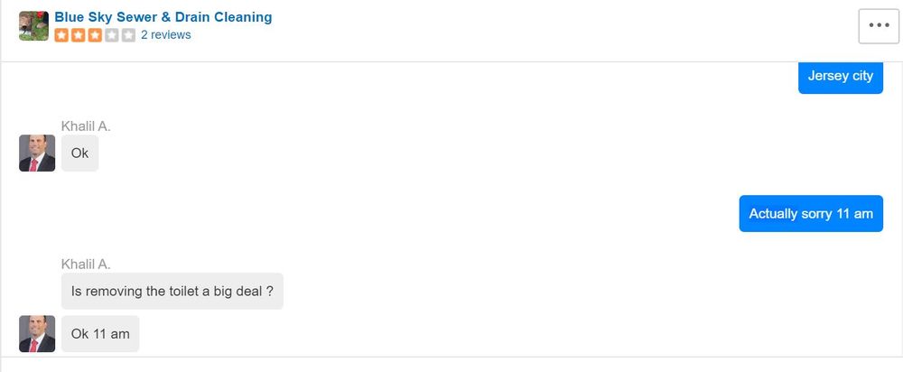 Slide of Blue Sky Plumbing & Drain Cleaning HVAC Service