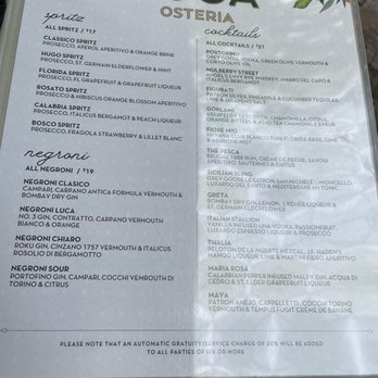 Luca Osteria - Menu - Italian Near Me - Coral Gables, Florida