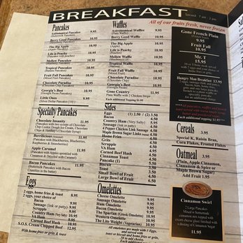 Astronomical Pancake House - Menu - Breakfast & Brunch Near Me - Williamsburg, Virginia
