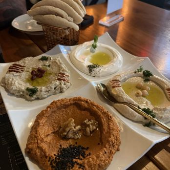 Sufrat Mediterranean Grill - Sufrat Dip Sampler - Mediterranean Near Me - Doral, Florida