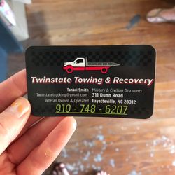 Twinstate Towing & Recovery - Business card