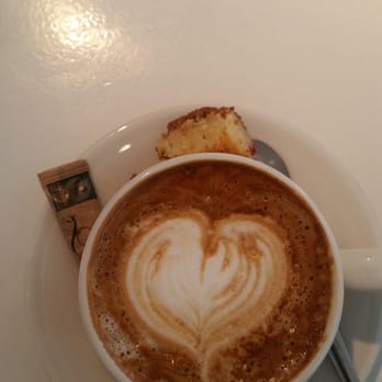 Café Blossom - Flat white. more coffee than milk. Tasty cake. - Cafes Near Me - Den Haag, ZH