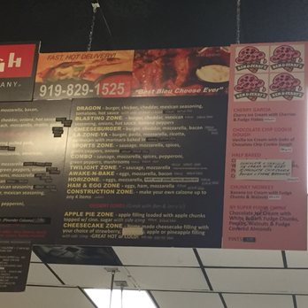 D P Dough - So many calzones! Even dessert ones - Pizza Near Me - Raleigh, North Carolina
