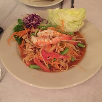Nara Thai - Papaya Salad- "Thai Spicy" - Thai Near Me - Humble, Texas Nara Thai - Papaya Salad- "Thai Spicy" - Thai Near Me - Humble, Texas