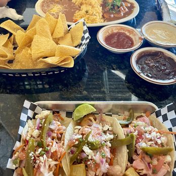 Cafe Sol - Chips and Dip, Camarones a La Diabla and Fish Tacos - Latin American Near Me - Edmond, Oklahoma