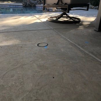 JLC Concrete - Tilted drain with a puddle under our fire pit just to the right of it - Masonry/Concrete Near Me JLC Concrete - Tilted drain with a puddle under our fire pit just to the right of it - Masonry/Concrete Near Me