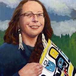 Art Sutch Photography & Digital Imaging - Daaljini, original portrait in oil, printed onto 8" x 10" stretched canvas. Excellent reproduction.