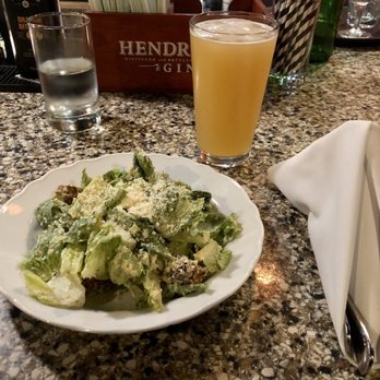 Floriana - Caesar salad and Waterline Brewing Co. Hefeweizen. - Bars Near Me - Wilmington, North Carolina