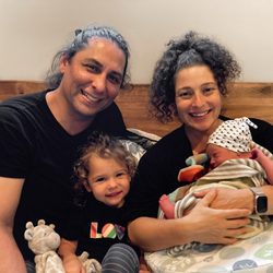 Community Birth Works - First family pic a few hours after the birth.