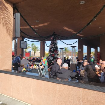 Brew’gers - Holiday decorations on the patio are a nice touch! - Burgers Near Me - Valley Springs, California