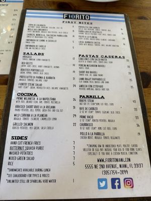 Menu photo 1 Fiorito Miami, FL Menu photo 1 Fiorito Miami, FL