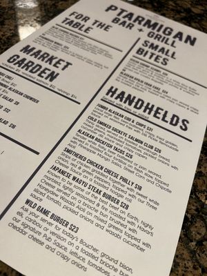 Menu photo 1 Ptarmigan Bar & Grill Anchorage, AK Menu photo 1 Ptarmigan Bar & Grill Anchorage, AK