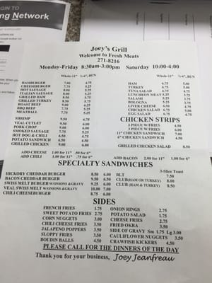 Jeanfreau's Meats & Grill by null