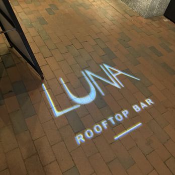 Luna Rooftop Bar - Street sign at door entrance - Cocktail Bars Near Me - Portland, Maine Luna Rooftop Bar - Street sign at door entrance - Cocktail Bars Near Me - Portland, Maine