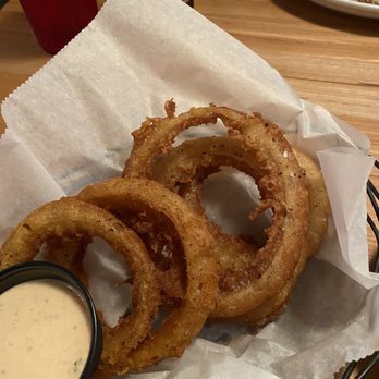 The Half Shell - Home made beer batter onion rings - Seafood Near Me - Saint Simons Island, Georgia