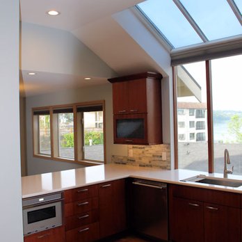 Home Renovations NW - a kitchen with a skylight - General Contractors Near Me - Kent, Washington