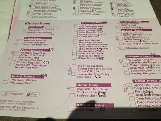 Menu photo 5 168 Sushi Asian Buffet Vaughan, ON