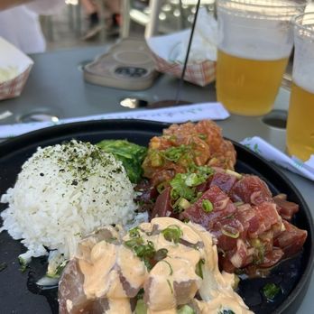 Shoots Fish & Beer - Poke sampler - Seafood Near Me - Carlsbad, California Shoots Fish & Beer - Poke sampler - Seafood Near Me - Carlsbad, California