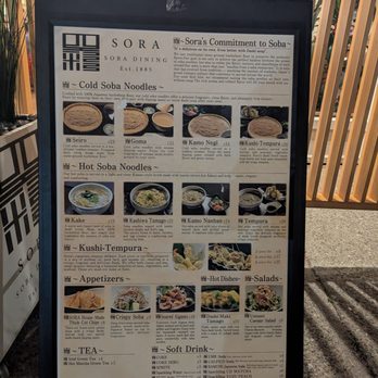 Sora Dining Soba - Menu Dec 2025 - Japanese Near Me - San Francisco, California Sora Dining Soba - Menu Dec 2025 - Japanese Near Me - San Francisco, California
