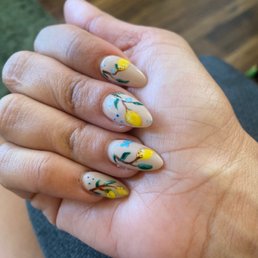 Baby shower nails! I sent her a pic and she NAILED it