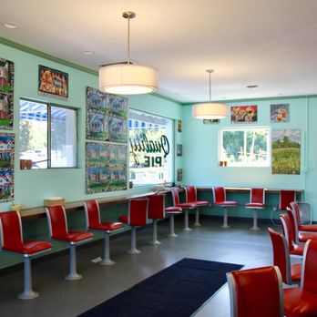 Quality Pie - Inside is beautifully decorated, and art by Steve Keene adds to the artsy decor! - Desserts Near Me - Charlottesville, Virginia Quality Pie - Inside is beautifully decorated, and art by Steve Keene adds to the artsy decor! - Desserts Near Me - Charlottesville, Virginia