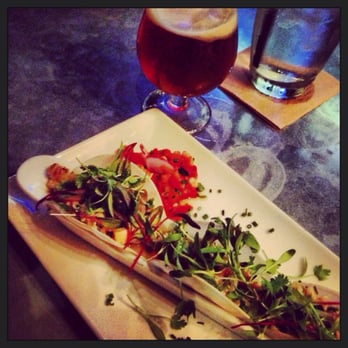 Red Table - Crab Ceviche tacos with radish shell - Gastropubs Near Me - Huntington Beach, California