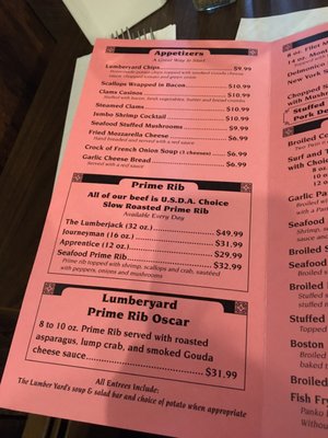 Menu photo 2 Hawley Lumber Yard Restaurant Perry, NY