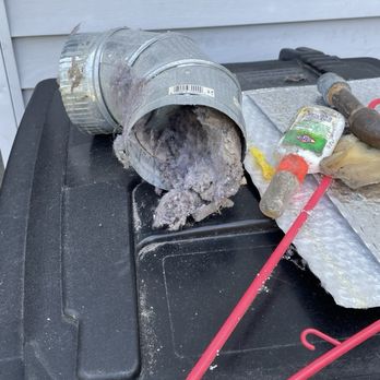 Certified Green Team - Part of dryer vent filled with lint - Carpet Cleaning Near Me - Philadelphia, Pennsylvania Certified Green Team - Part of dryer vent filled with lint - Carpet Cleaning Near Me - Philadelphia, Pennsylvania