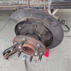 RMV Auto Repair - Emergency brake shoes in the rear not put back on. New, never before heard, noise; coming from under the truck.