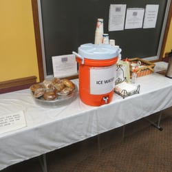 USO - Ice water, hot coffee, and bagels