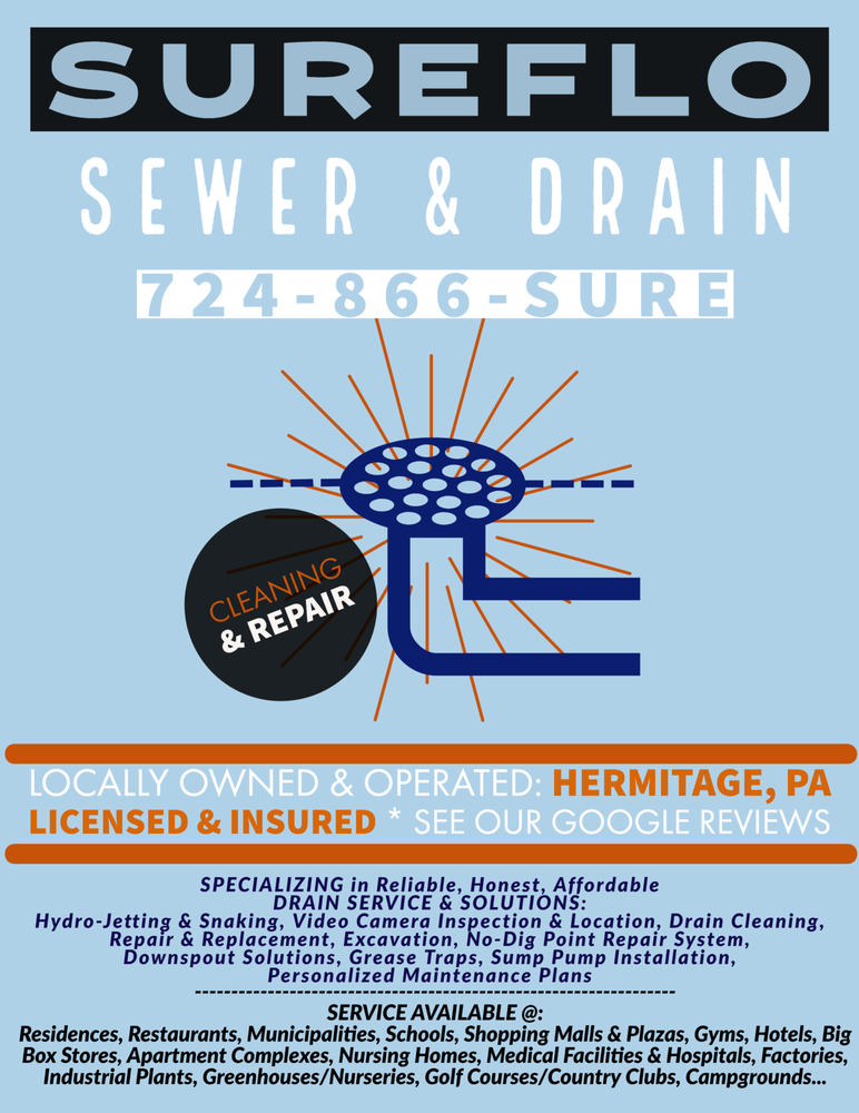 Slide of SureFlo Sewer & Drain