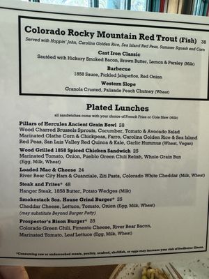 Menu photo 8 Restaurant 1858 Colorado Springs, CO Menu photo 8 Restaurant 1858 Colorado Springs, CO