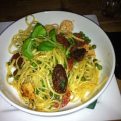 Brody's Bistro and Pizzeria - Linguine, chorizo and prawn special