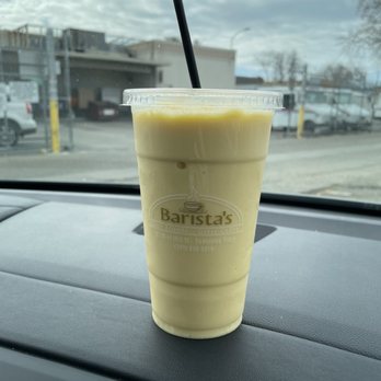 Barista's - Mango smoothie with ice cream. Next time try with yogurt. - Coffee & Tea Near Me - Tracy, California Barista's - Mango smoothie with ice cream. Next time try with yogurt. - Coffee & Tea Near Me - Tracy, California