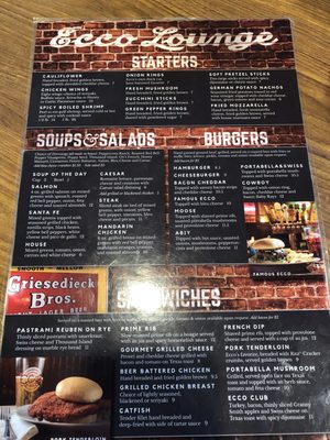 Menu photo 3 Ecco Lounge Jefferson City, MO
