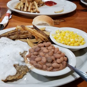 R & K on Santa Fe - Chicken fried steak, fries, beans and corn. $11.99 - American Near Me - Weatherford, Texas R & K on Santa Fe - Chicken fried steak, fries, beans and corn. $11.99 - American Near Me - Weatherford, Texas
