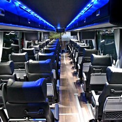 Washington Deluxe Bus Service - inside the new LUX bus. More room when traveling between DC and NYC!