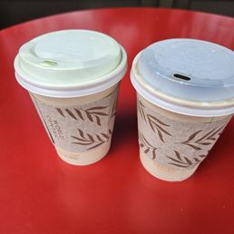 Matcha and coffee